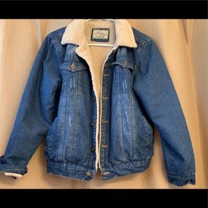 Denim Sherpa jacket